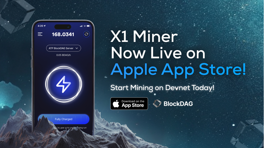 BlockDAG’s X1 Miner App Arrives on Apple Store, Catalyzing $58.8M Presale Explosion, Exceeds Uniswap & Tron (TRX) Expectations